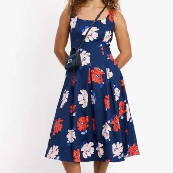 kate spade Dotty Floral Faille Dress 16 NWT - Picture 4 of 13